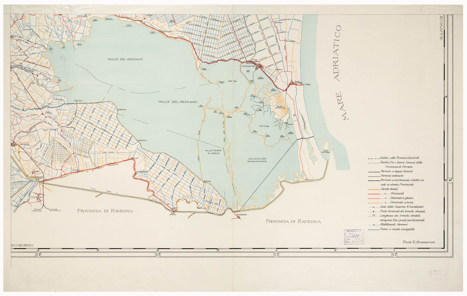 (N:14331) PROVINCIA DI FERRARA - Foglio 2 (B0002243) Carte e stampe antiche: riproduzione a colori su carta (formato A1)