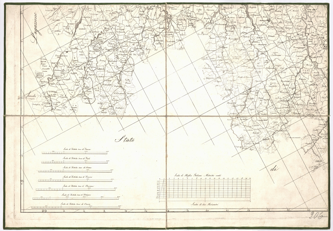 (N:13849) PIANTA DELLE DUE LEGAZIONI DI RAVENNA E FORLI'... - Foglio 3 (B0002265) Carte e stampe antiche: riproduzione a colori su carta (formato A1)