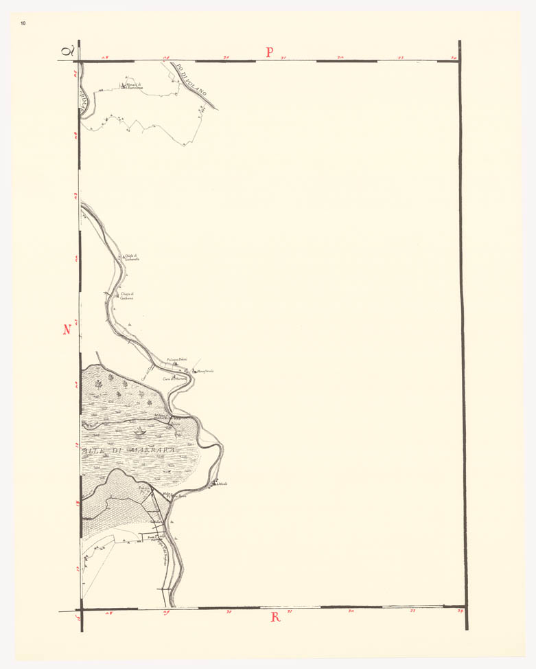 (N:8229) CARTA TOPOGRAFICA DI TUTTA LA PIANURA BOLOGNESE - Tavola 10 (B0002295) Carte e stampe antiche: riproduzione a colori su carta (formato A1)
