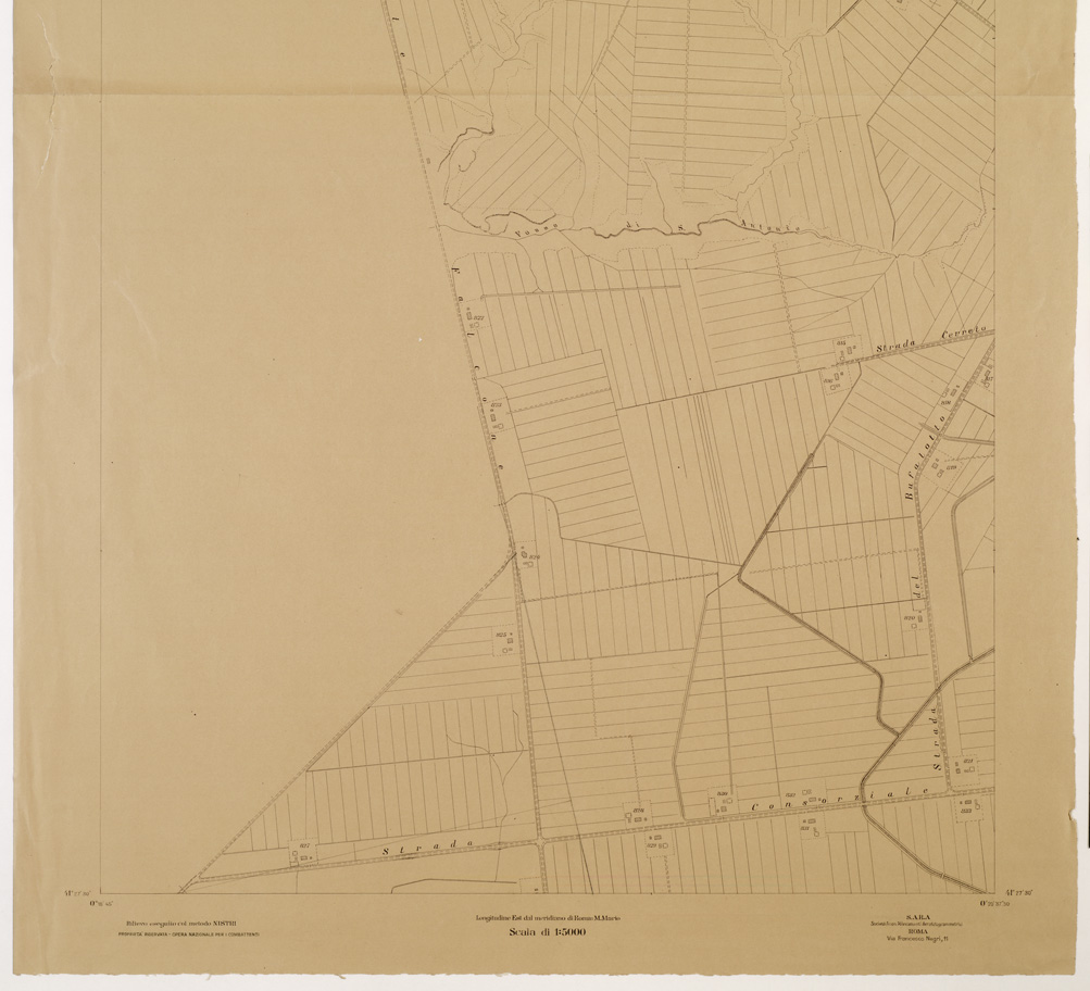 (N:15265) RILIEVO DELLA ZONA DI LITTORIA COL METODO NISTRI - Foglio G1-H1 - Borgo Bainsizza (B0002584, B0002585, B2584-85) Carte e stampe antiche: riproduzione a colori su carta (formato A1)
