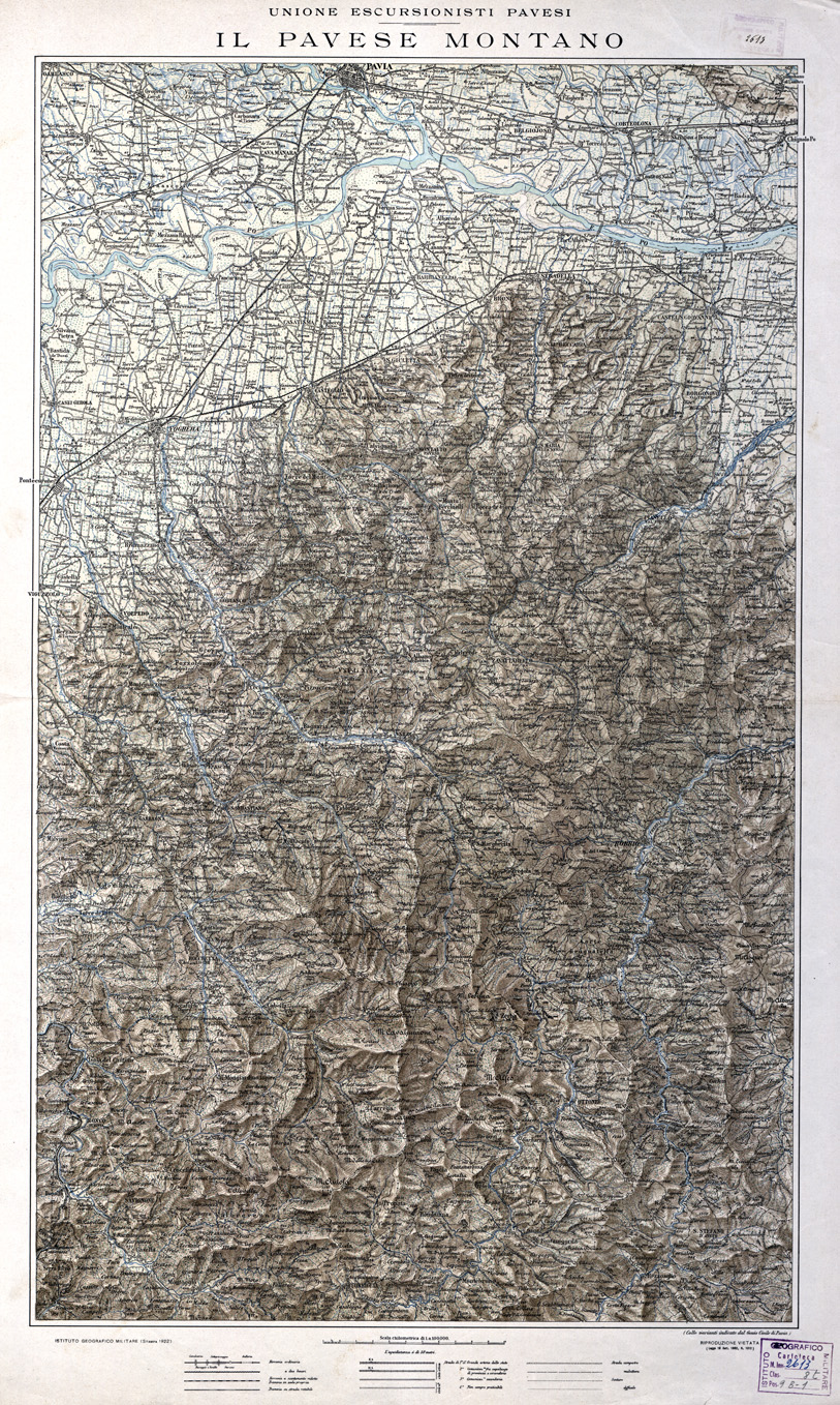 (N:10607) IL PAVESE MONTANO (B0003089) Carte e stampe antiche: riproduzione a colori su carta (formato A1)