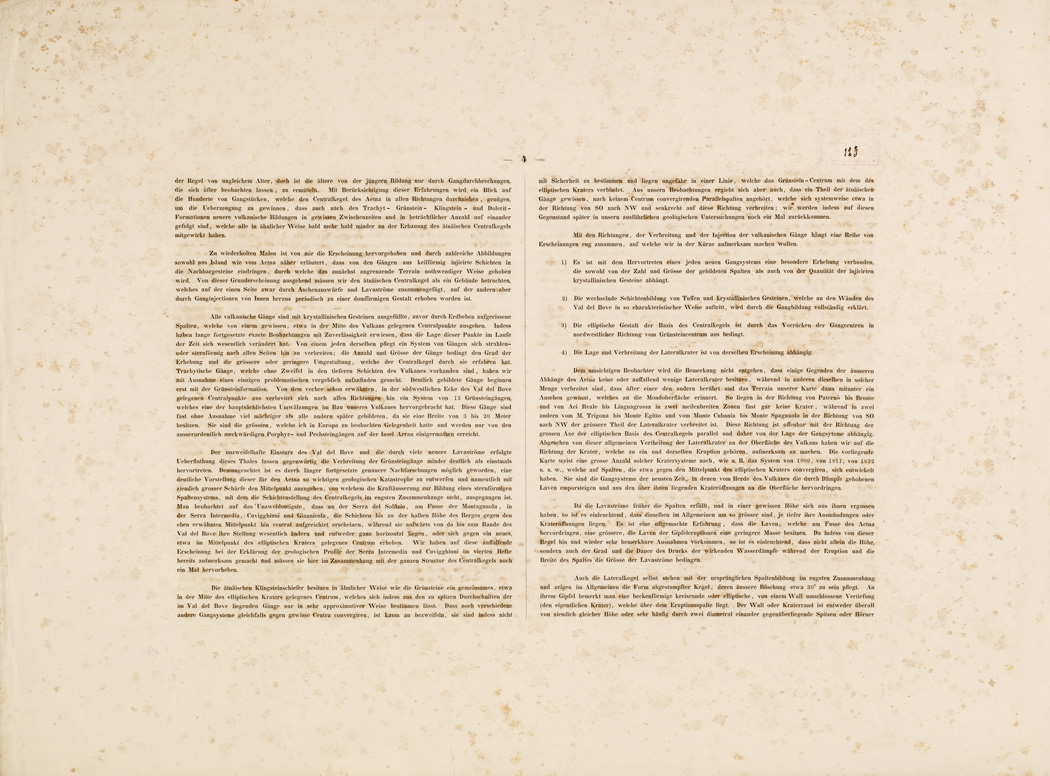 (N:204) I. CARTA TOPOGRAFICA DELL'ETNA... - II. CARTA GEOLOGICA DELL'ETNA... - Foglio 14 retro-Testo (B0005252) Carte e stampe antiche: riproduzione a colori su carta (formato A1)