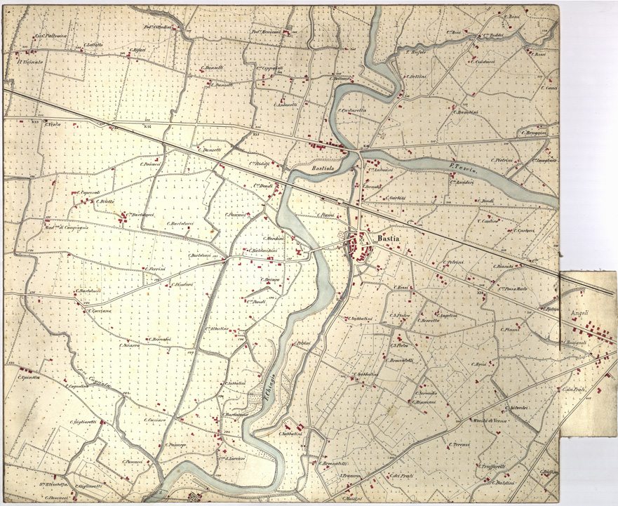 (N:8190) CARTA TOPOGRAFICA DI PERUGIA E SUOI DINTORNI - Foglio 3 Est bis (B0005451) Carte e stampe antiche: riproduzione a colori su carta (formato A1)