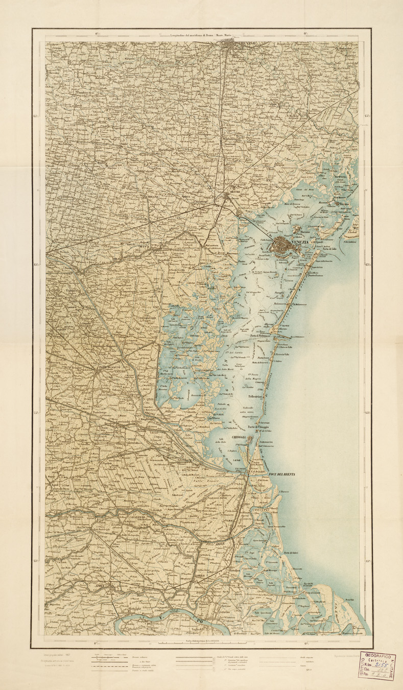 (N:11228) LA LAGUNA VENETA (B0005807) Carte e stampe antiche: riproduzione a colori su carta (formato A1)