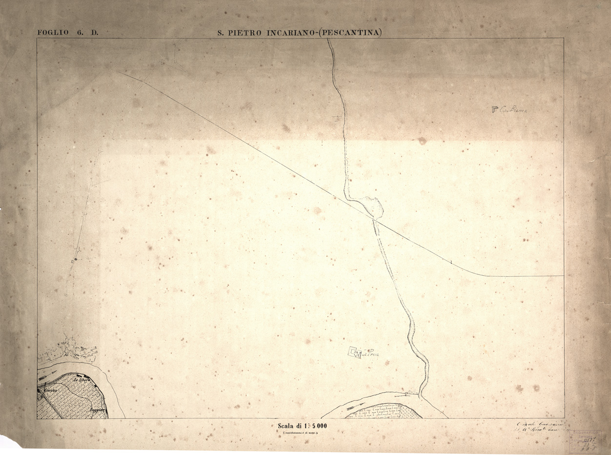 (N:1632) CARTA DEI DINTORNI DI VERONA - Foglio 6 D - S. PIETRO INCARIANO (PESCANTINA) (B0006239) Carte e stampe antiche: riproduzione a colori su carta (formato A1)