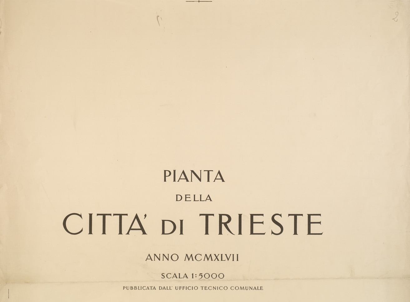 (N:13791) PIANTA DELLA CITTA' DI TRIESTE - Foglio 2 (B0006707, B0006708, B6707-08) Carte e stampe antiche: riproduzione a colori su carta (formato A1)