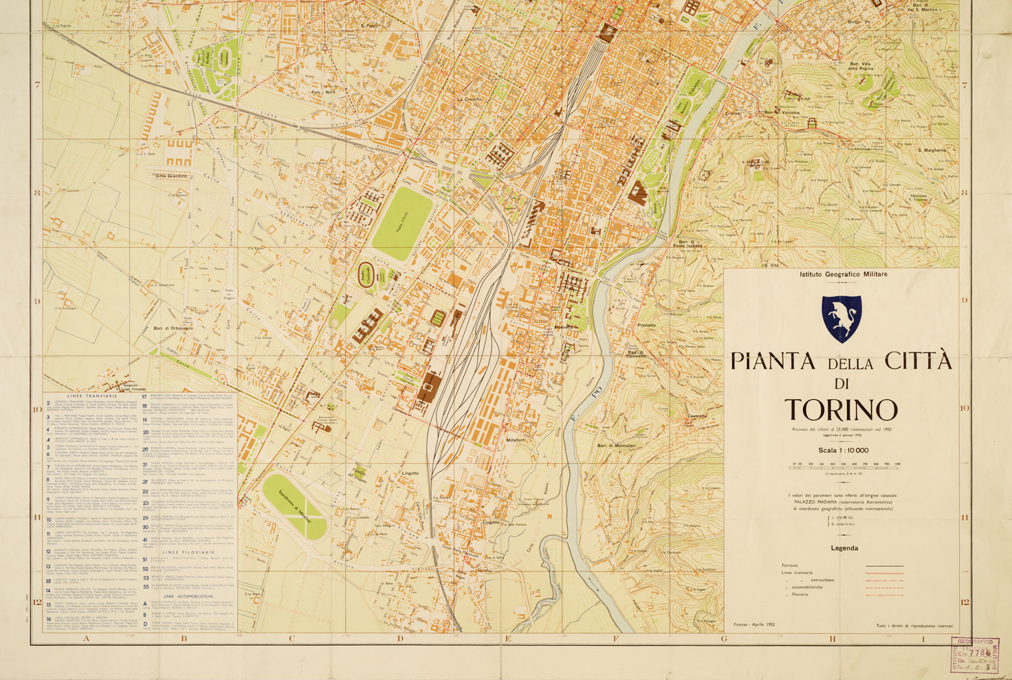 (N:13771) PIANTA DELLA CITTA' DI TORINO (B0006728, B0006729, B6728-29) Carte e stampe antiche: riproduzione a colori su carta (formato A1)