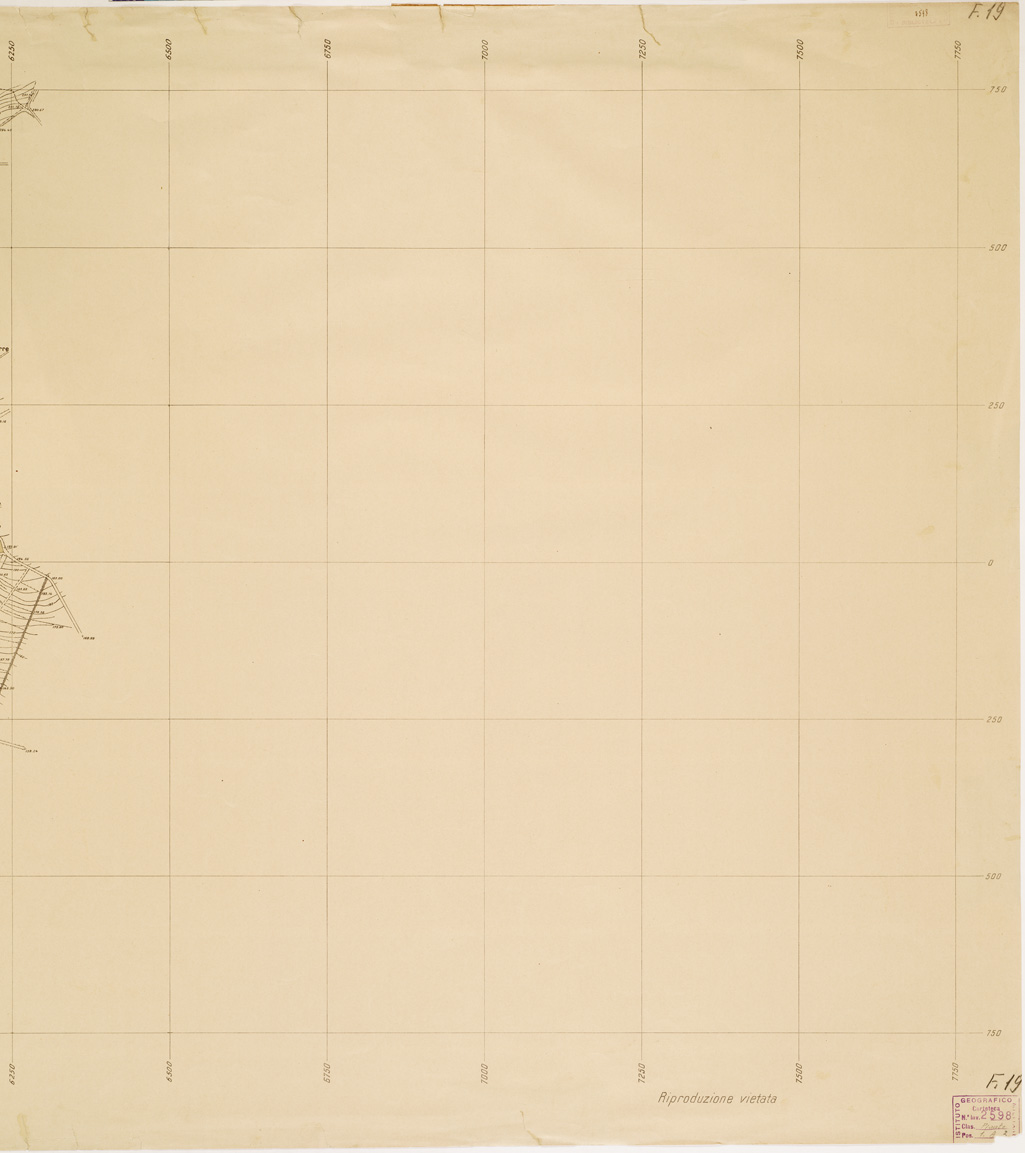 (N:13416) PIANO REGOLATORE DI AMPLIAMENTO DELLA CITTA' DI FIRENZE - Foglio 19 - La Valle del Crocifisso (B0006978, B0006979, B6978-79) Carte e stampe antiche: riproduzione a colori su carta (formato A1)