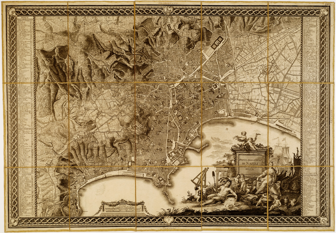 (N:13712) PIANTA DELLA CITTA' DI NAPOLI COME ESISTE NEL PRESENTE ANNO MDCCXC J. A. RIZZI-ZANNONI. REG. GEOGR. ACCAD. SCIENT. PATAV. GOETING. ELECT. PALAT. ecc. (B0007173) Carte e stampe antiche: riproduzione a colori su carta (formato A1)