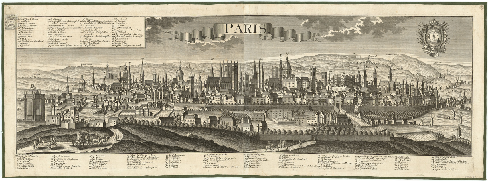 (N:13126) PARIS - Tavola N. 39 (B0007305) Carte e stampe antiche: riproduzione a colori su carta (formato A1)