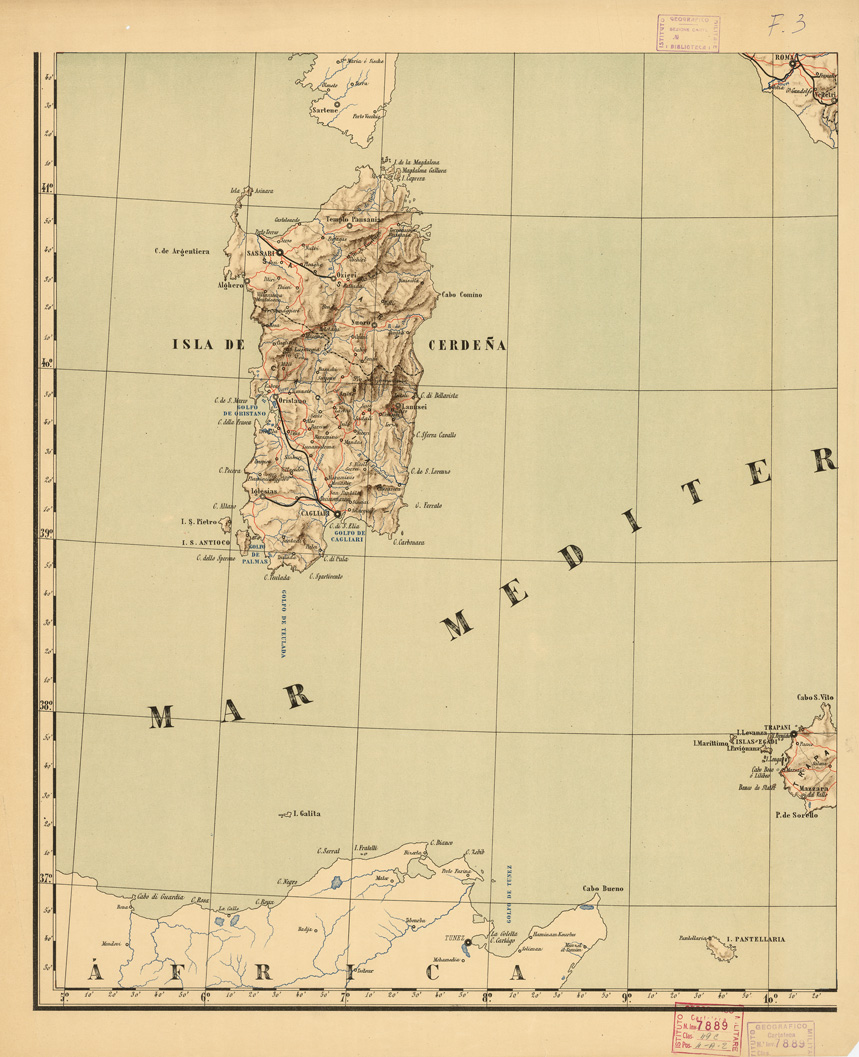 (N:12105) MAPE DE ITALIA - Foglio 3 (B0007741) Carte e stampe antiche: riproduzione a colori su carta (formato A1)