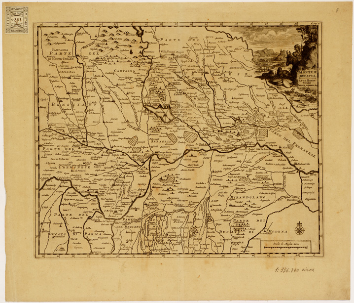 (N:14) XVIII Tavola DELL'ATLANTE LUGDUNI BATAVORUM - Foglio 5 (B0007986) Carte e stampe antiche: riproduzione a colori su carta (formato A1)