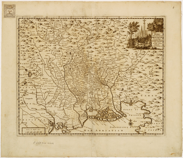 (N:15) XVIII Tavola DELL'ATLANTE LUGDUNI BATAVORUM - Foglio 6 (B0007987) Carte e stampe antiche: riproduzione a colori su carta (formato A1)