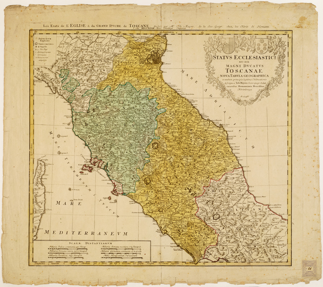 (N:16381) STATUS ECCLESIASTICI NEC NON MAGNI DUCATUS TOSCANAE... (B0008268) Carte e stampe antiche: riproduzione a colori su carta (formato A1)