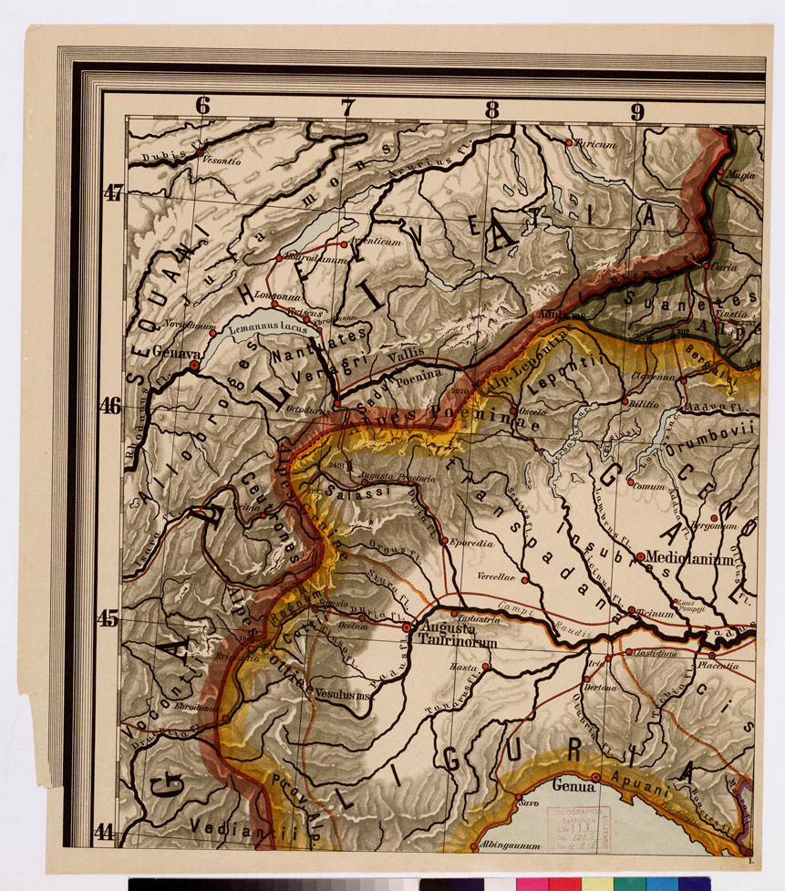 (N:16407) ITALIA TABULAE MAXIMAE... - Foglio 1 (B0008498) Carte e stampe antiche: riproduzione a colori su carta (formato A1)