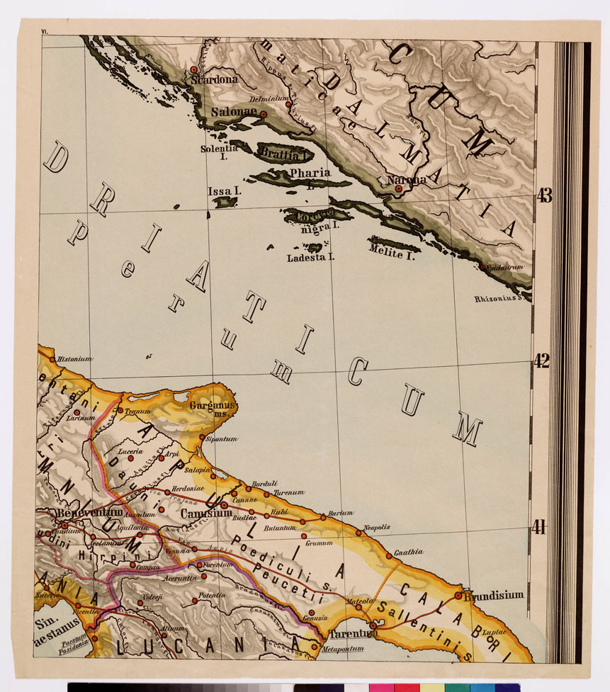 (N:16412) ITALIA TABULAE MAXIMAE... - Foglio 6 (B0008503) Carte e stampe antiche: riproduzione a colori su carta (formato A1)