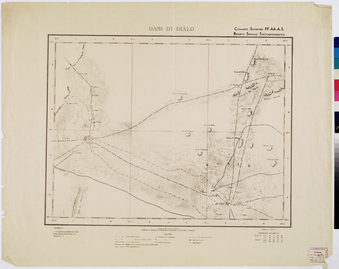 (N:13055) OASI DI GIALO - Foglio 2 (B0009493) Carte e stampe antiche: riproduzione a colori su carta (formato A1)