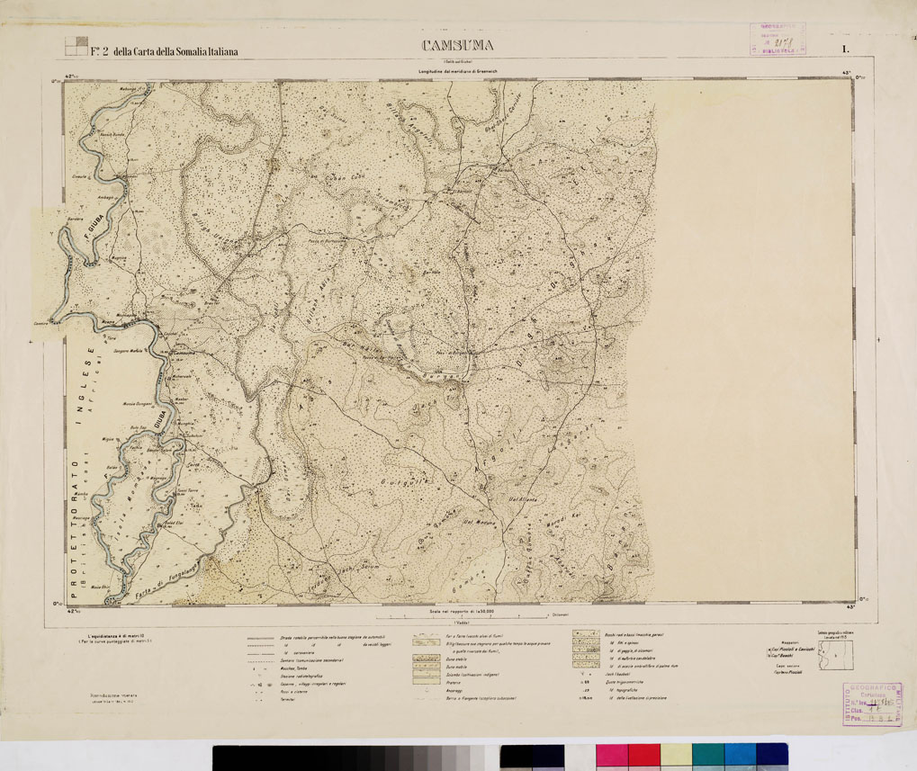 (N:3447) CARTA DELLA MEDIA GOSCIA E BASSA GOSCIA (a colori) - Fogli n. 9+9 - Foglio 2 Camsuma I (B0010863) Carte e stampe antiche: riproduzione a colori su carta (formato A1)
