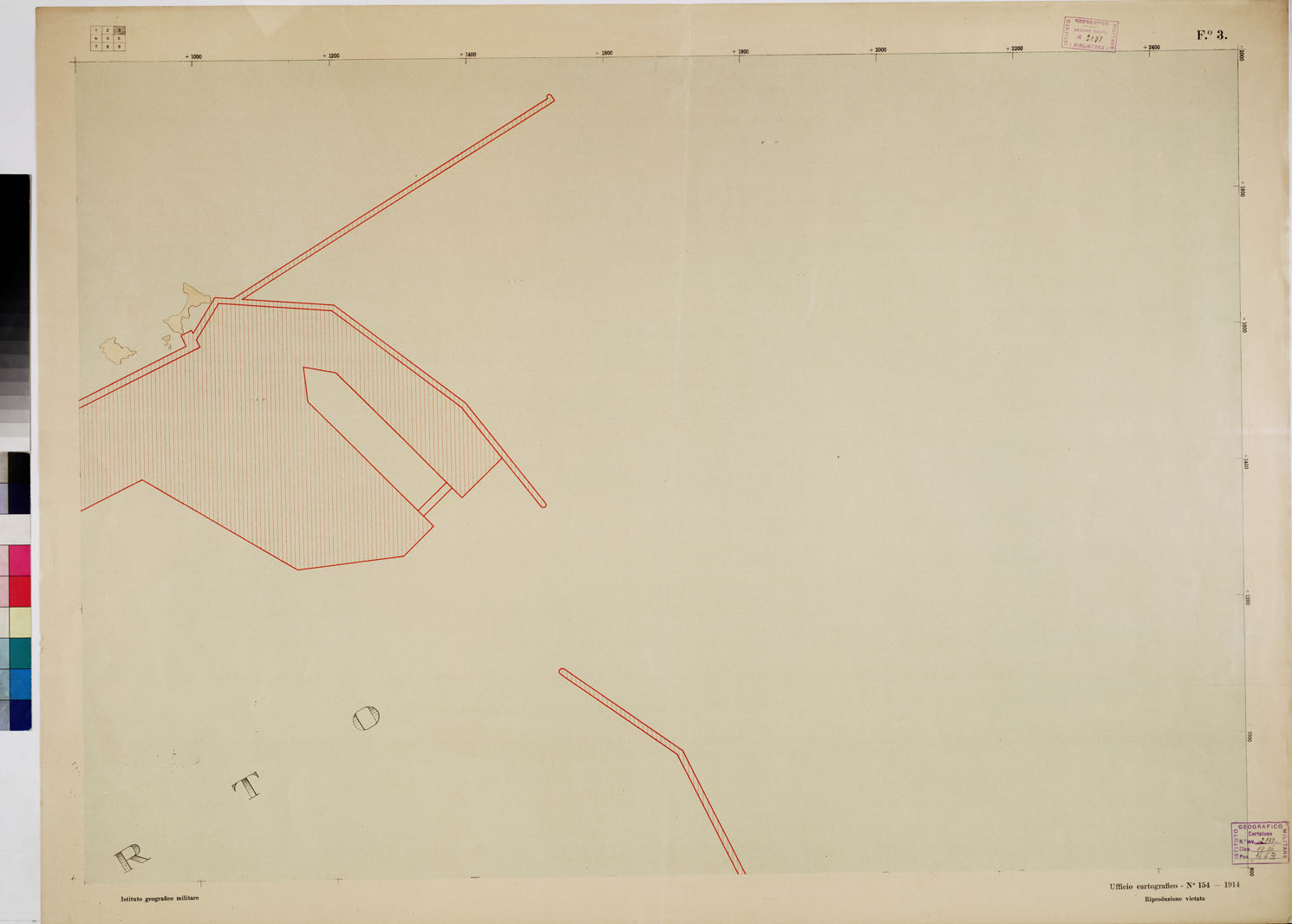(N:13385) PIANO REGOLATORE DEFINITIVO DELLA CITTA' DI TRIPOLI -Tavola 9 - Foglio 3 (B0011019) Carte e stampe antiche: riproduzione a colori su carta (formato A1)