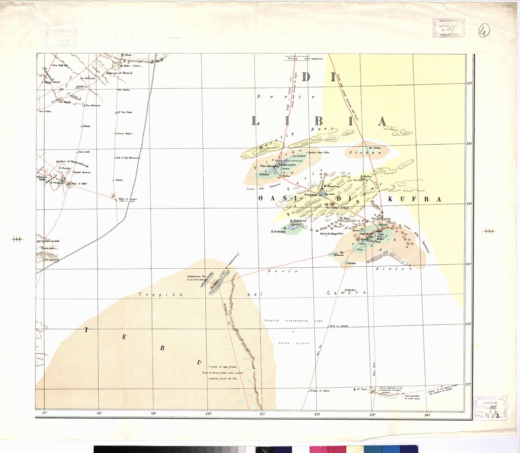 (N:4483) CARTA DIMOSTRATIVA DELLA TRIPOLITANIA - Foglio 4 (B0011506) Carte e stampe antiche: riproduzione a colori su carta (formato A1)