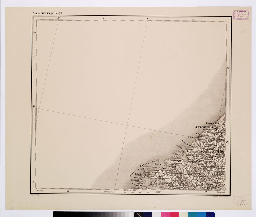 (N:9996) GENERAL KARTE VON CENTRAL EUROPA - C 3 (S. GRAVENHAGE HAAG) (B0011726) Carte e stampe antiche: riproduzione a colori su carta (formato A1)