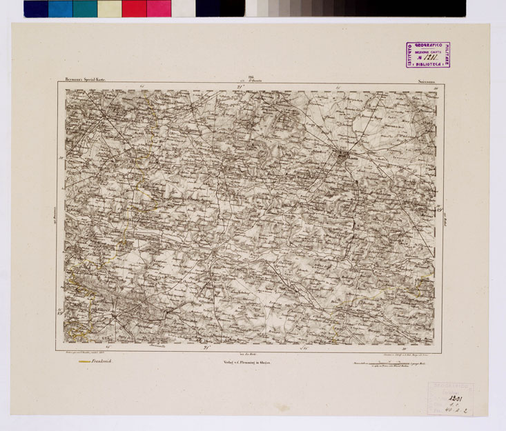 (N:15142) REYMANN'S TOPOGRAPHISCHER SPECIAL KARTE VON MITTEL EUROPA - SOISSONS F 194 (B0012303) Carte e stampe antiche: riproduzione a colori su carta (formato A1)