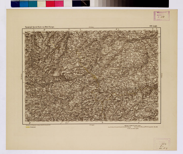 (N:16222) SPECIAL KARTE VON MITTEL EUROPA - LAIGLE F 470 (B0012662) Carte e stampe antiche: riproduzione a colori su carta (formato A1)