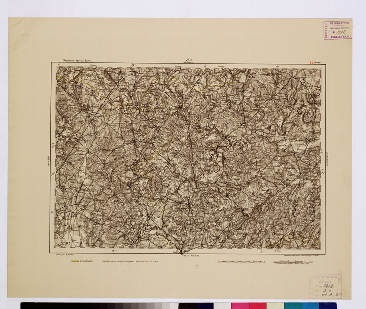 (N:16195) SPECIAL KARTE VON MITTEL EUROPA - GRAY F 595 (B0012751) Carte e stampe antiche: riproduzione a colori su carta (formato A1)