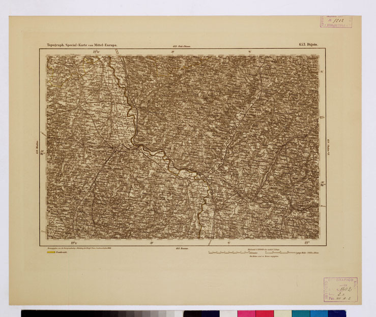 (N:16171) SPECIAL KARTE VON MITTEL EUROPA - DIGOIN F 653 (B0012777) Carte e stampe antiche: riproduzione a colori su carta (formato A1)