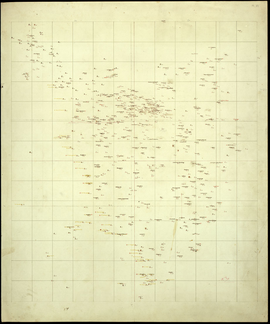 (N:16879) RIDUZIONE AL 1:400.000 DELLA CARTA DELL'INGHIRAMI. (B0014090) Carte e stampe antiche: riproduzione a colori su carta (formato A1)