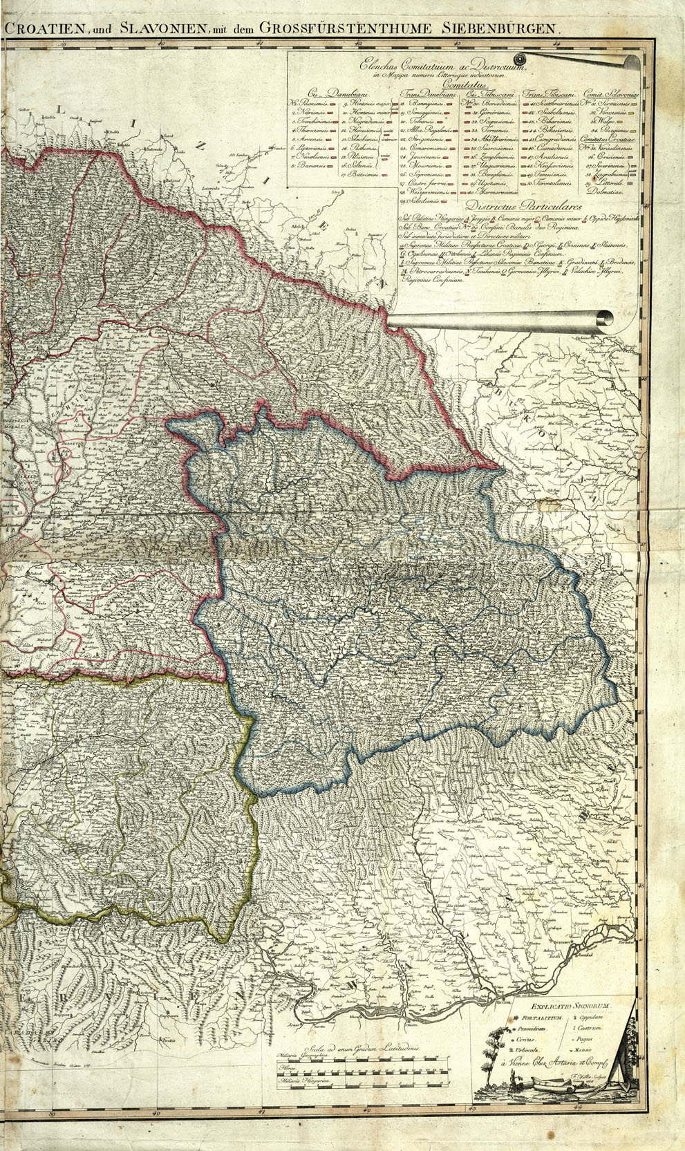 (N:20586) MAPPA NOVISSIMA SPECIALIS AC POSTARUM (B0017044, B0017045) Carte e stampe antiche: riproduzione a colori su carta (formato A1)