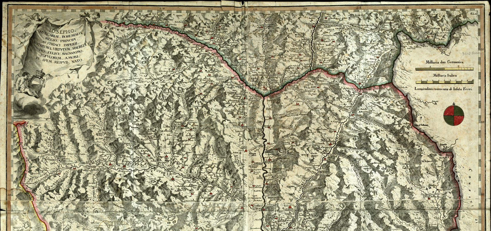 (N:20592) LE TYROL MERIDIONAL PAR JOSEPH DE SPERGS A VIENNE CHEZ ARTARIA E COM (B0017050, B0017051) Carte e stampe antiche: riproduzione a colori su carta (formato A1)
