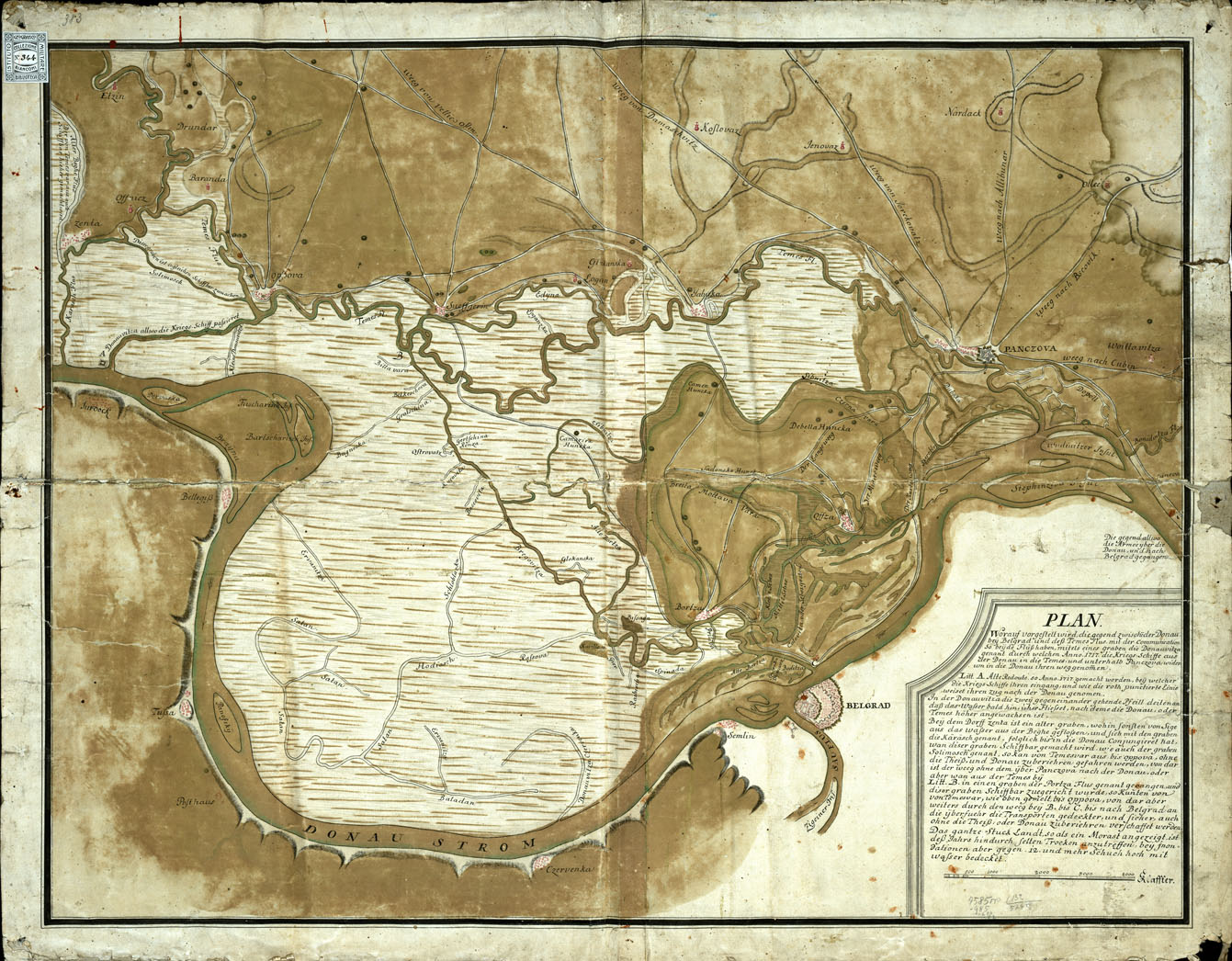 (N:20597) PLAN WORAUF VORGESTELTWIRD (B0017055) Carte e stampe antiche: riproduzione a colori su carta (formato A1)