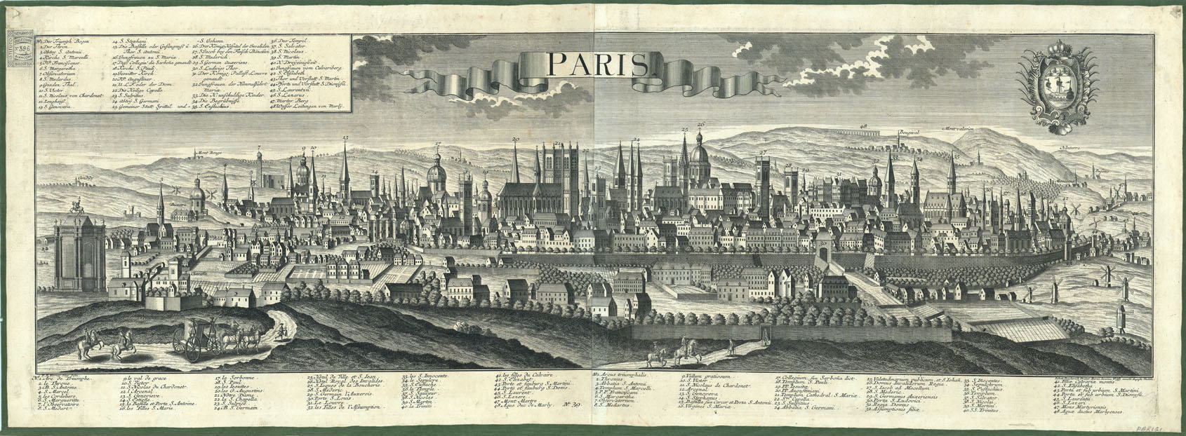 (N:20658) PARIS (B0017124) Carte e stampe antiche: riproduzione a colori su carta (formato A1)