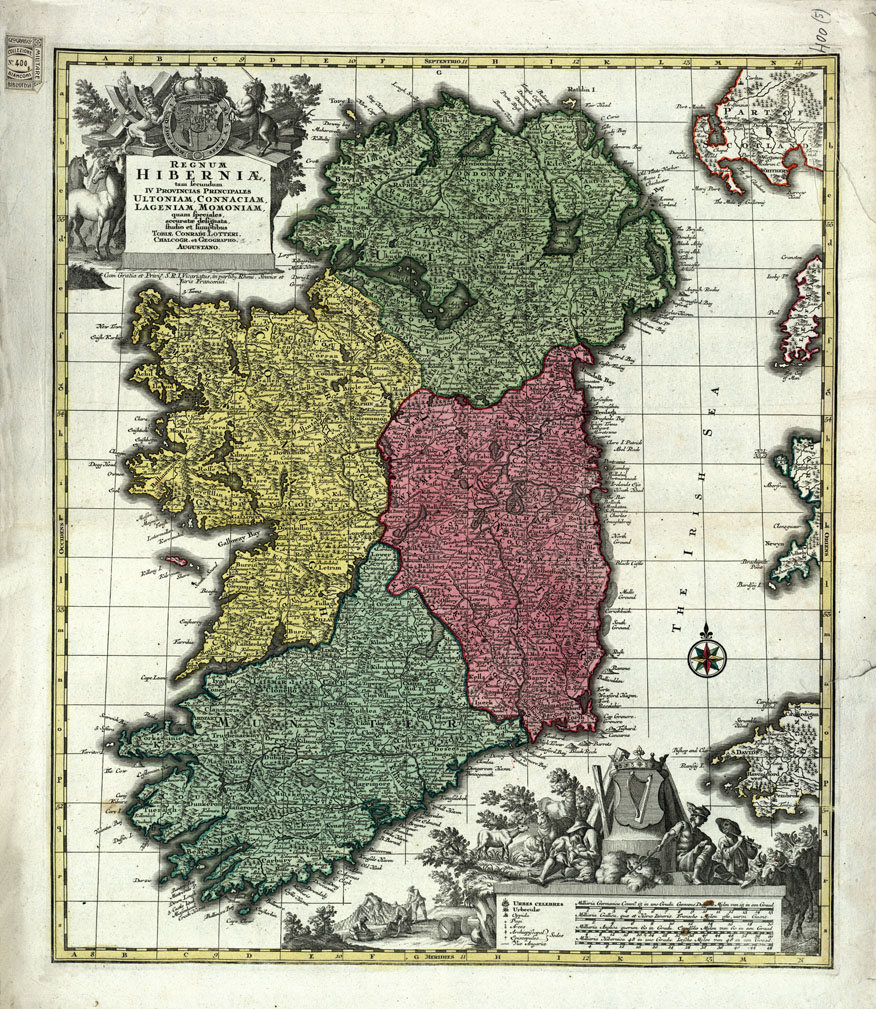(N:20663) IRLANDA (B0017134) Carte e stampe antiche: riproduzione a colori su carta (formato A1)