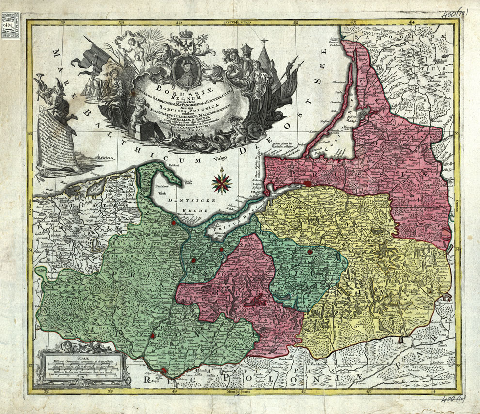 (N:20668) PRUSSIA (B0017139) Carte e stampe antiche: riproduzione a colori su carta (formato A1)