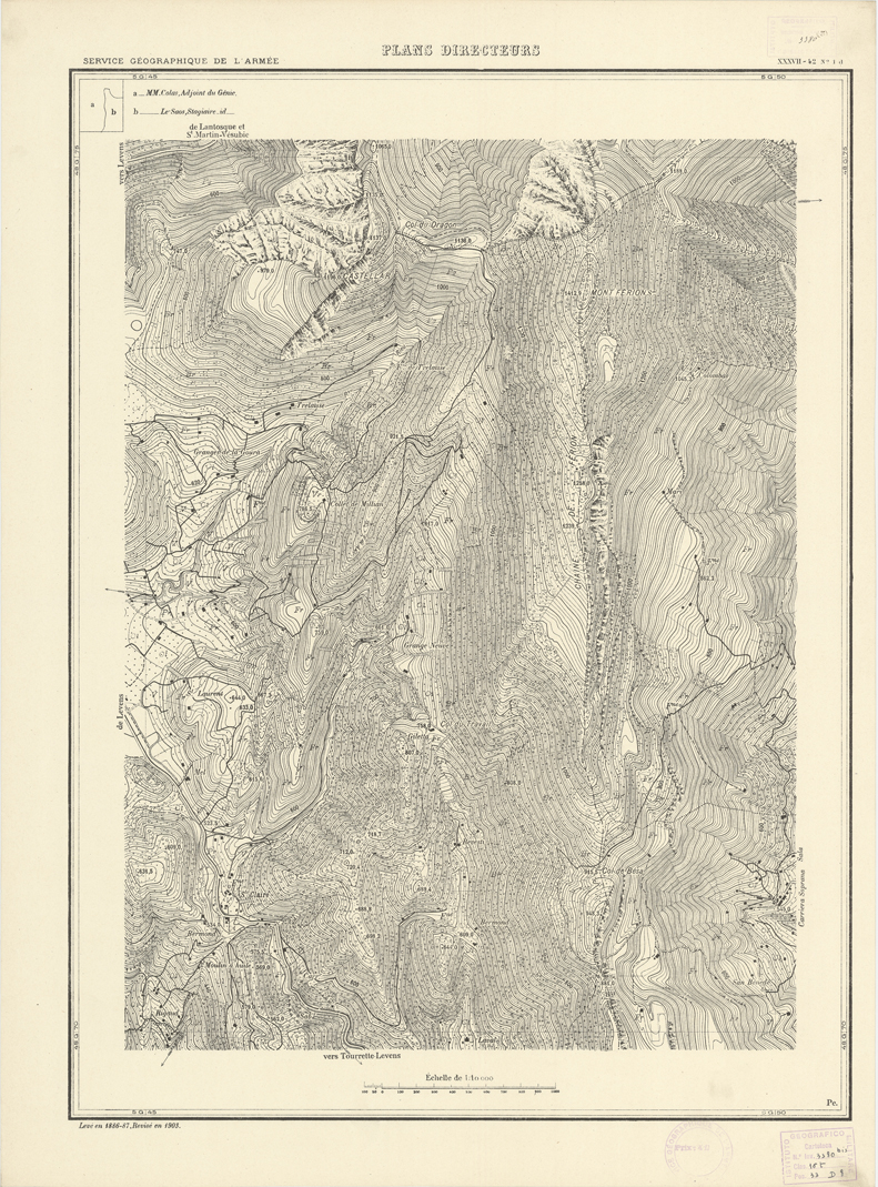 (N:20700) PLANS DIRECTEURS - XXXVII 42 N1d (B0017180) Carte e stampe antiche: riproduzione a colori su carta (formato A1)