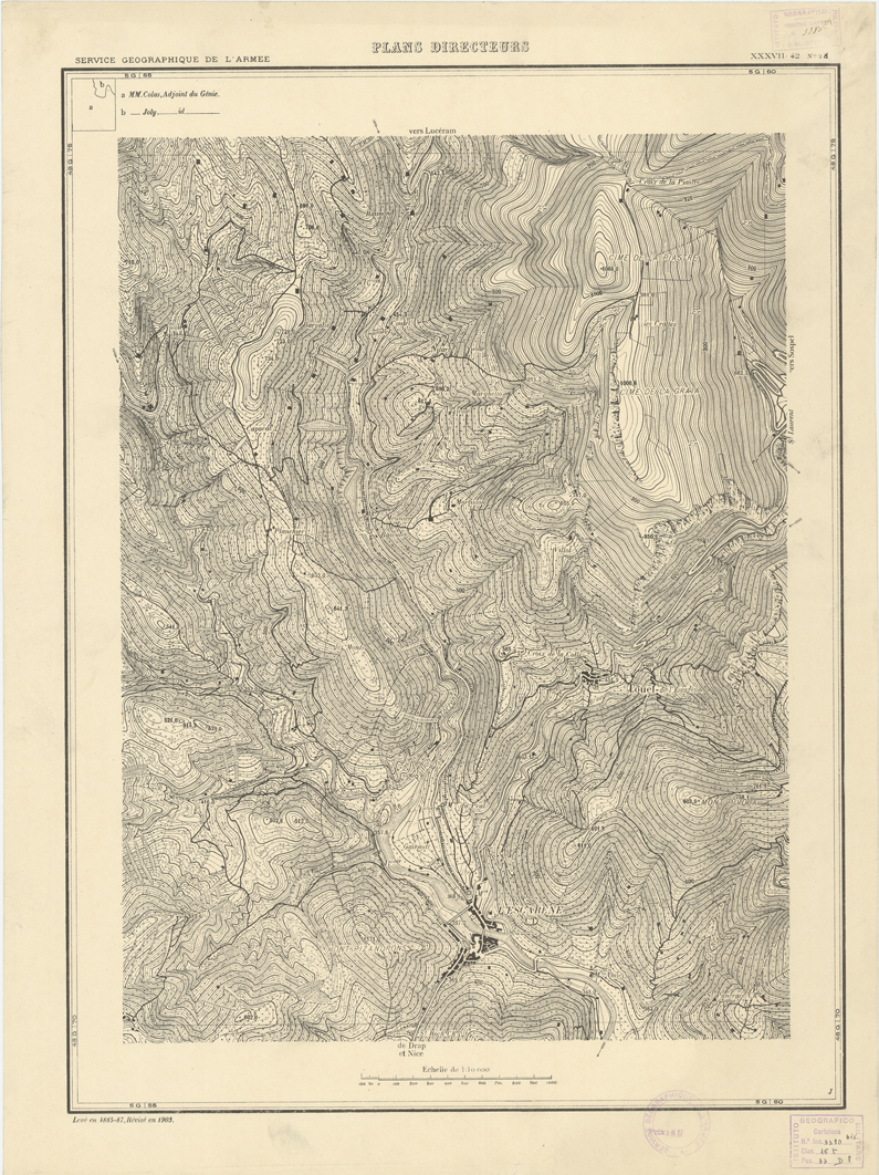 (N:20704) PLANS DIRECTEURS - XXXVII 42 N2d (B0017184) Carte e stampe antiche: riproduzione a colori su carta (formato A1)