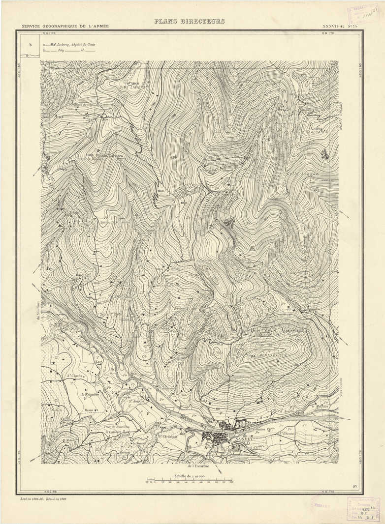 (N:20706) PLANS DIRECTEURS - XXXVII 42 N3b (B0017186) Carte e stampe antiche: riproduzione a colori su carta (formato A1)