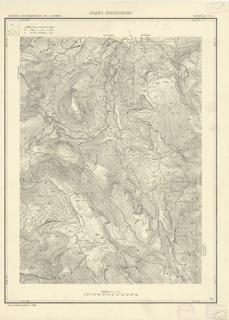 (N:20708) PLANS DIRECTEURS - XXXVII 42 N3d (B0017188) Carte e stampe antiche: riproduzione a colori su carta (formato A1)