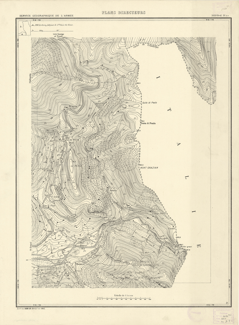 (N:20709) PLANS DIRECTEURS - XXXVII 42 N4a (B0017189) Carte e stampe antiche: riproduzione a colori su carta (formato A1)