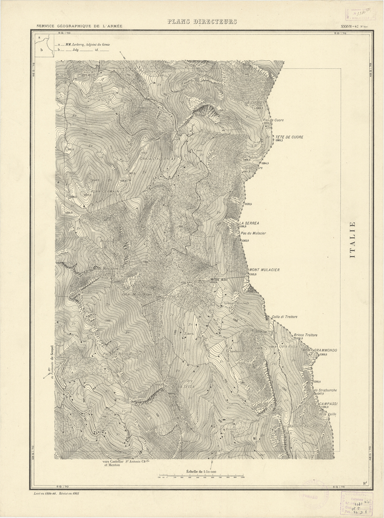 (N:20711) PLANS DIRECTEURS - XXXVII 42 N4c (B0017191) Carte e stampe antiche: riproduzione a colori su carta (formato A1)