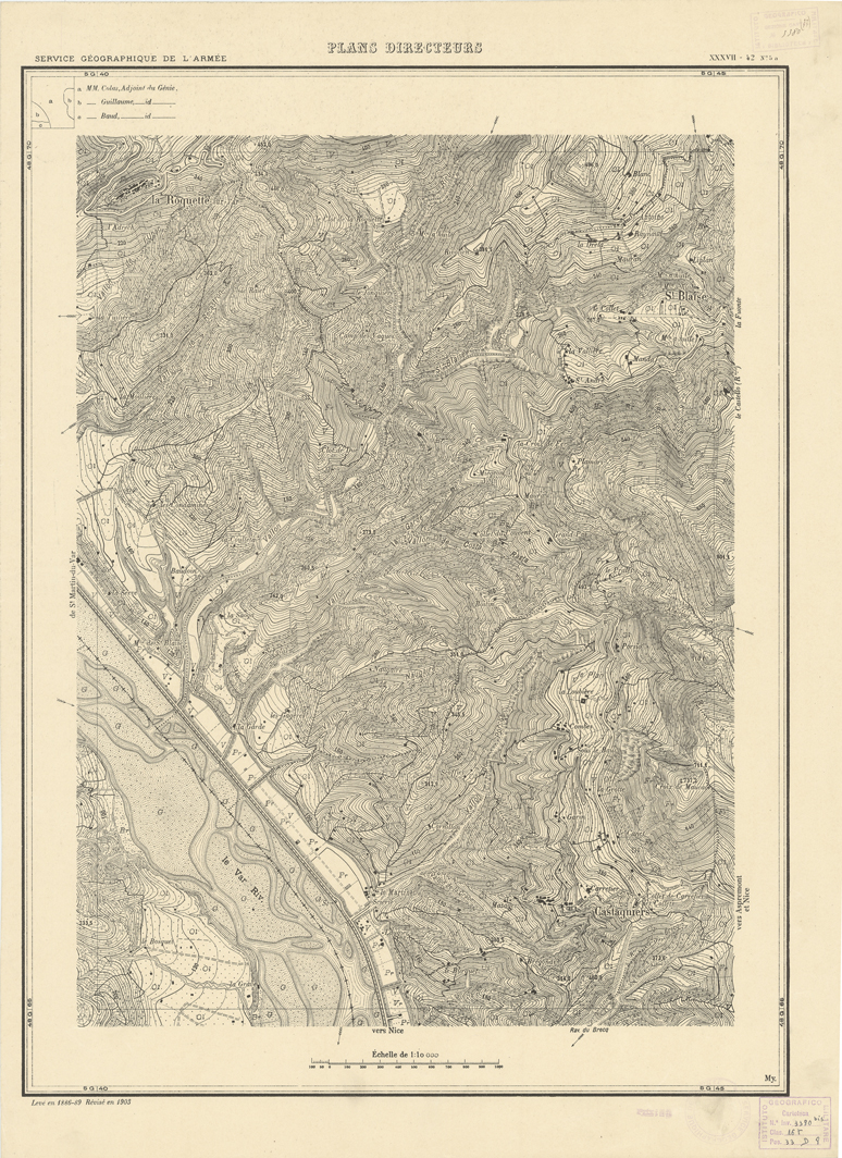 (N:20712) PLANS DIRECTEURS - XXXVII 42 N5a (B0017192) Carte e stampe antiche: riproduzione a colori su carta (formato A1)
