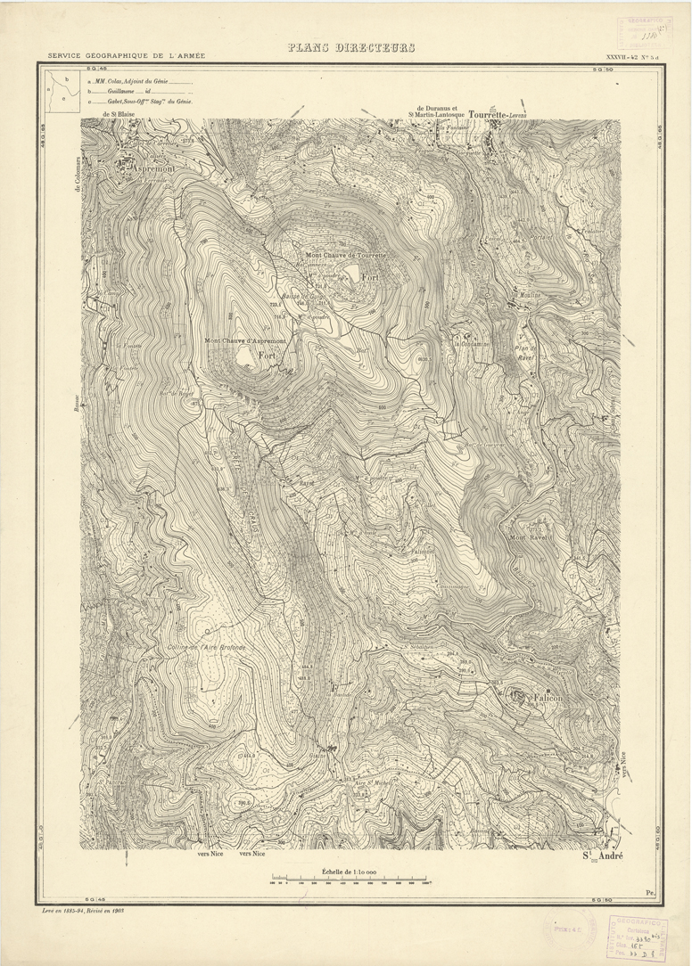 (N:20716) PLANS DIRECTEURS - XXXVII 42 N5d (B0017195) Carte e stampe antiche: riproduzione a colori su carta (formato A1)