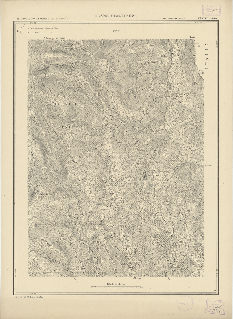(N:20724) PLANS DIRECTEURS - XXXVII 42 N8a (B0017204) Carte e stampe antiche: riproduzione a colori su carta (formato A1)