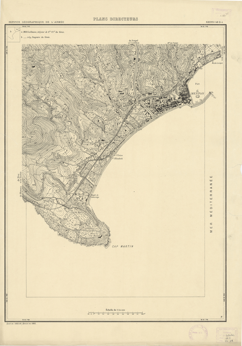 (N:20726) PLANS DIRECTEURS - XXXVII 42 N8c (B0017206) Carte e stampe antiche: riproduzione a colori su carta (formato A1)