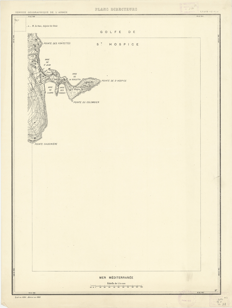 (N:20733) PLANS DIRECTEURS - XXXVII 43 N2d (B0017213) Carte e stampe antiche: riproduzione a colori su carta (formato A1)
