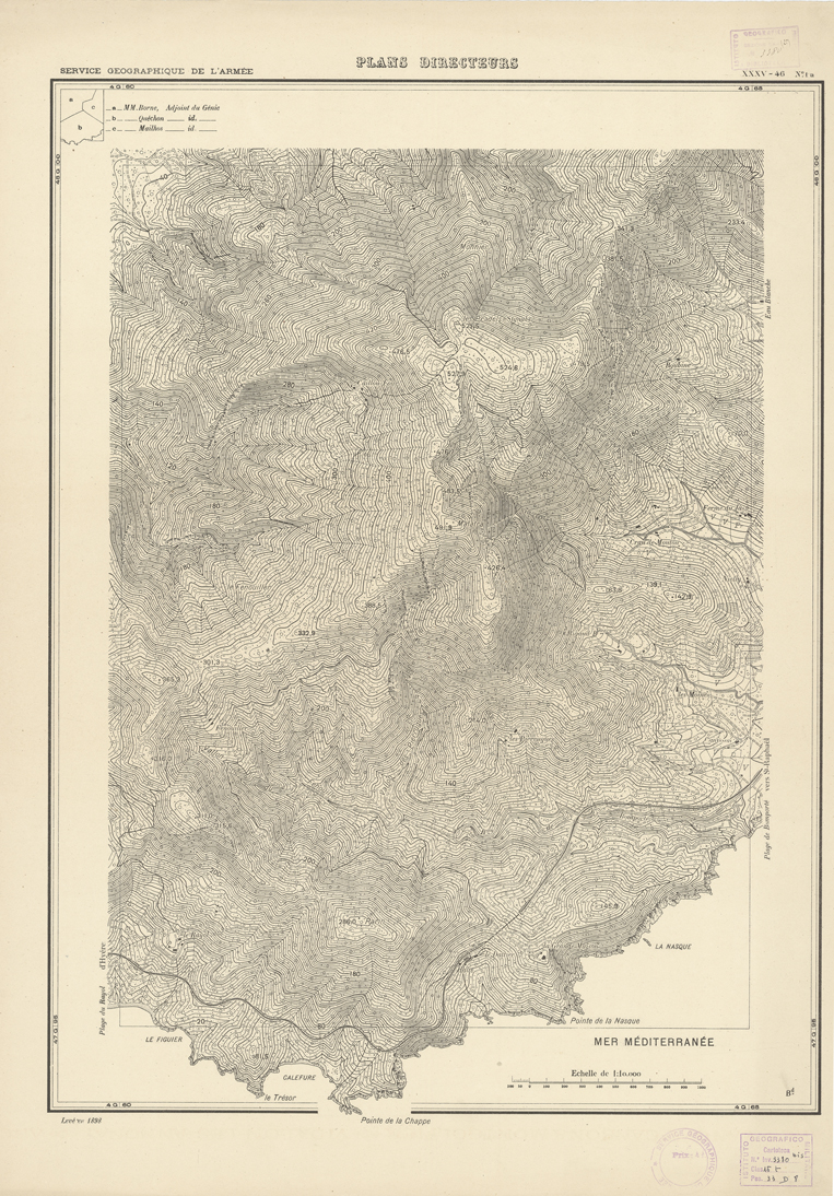 (N:20743) PLANS DIRECTEURS - XXXV 46 N1a (B0017223) Carte e stampe antiche: riproduzione a colori su carta (formato A1)