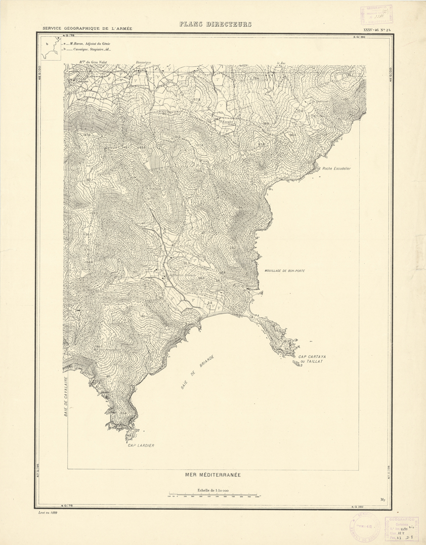 (N:20746) PLANS DIRECTEURS - XXXV 46 N2b (B0017226) Carte e stampe antiche: riproduzione a colori su carta (formato A1)