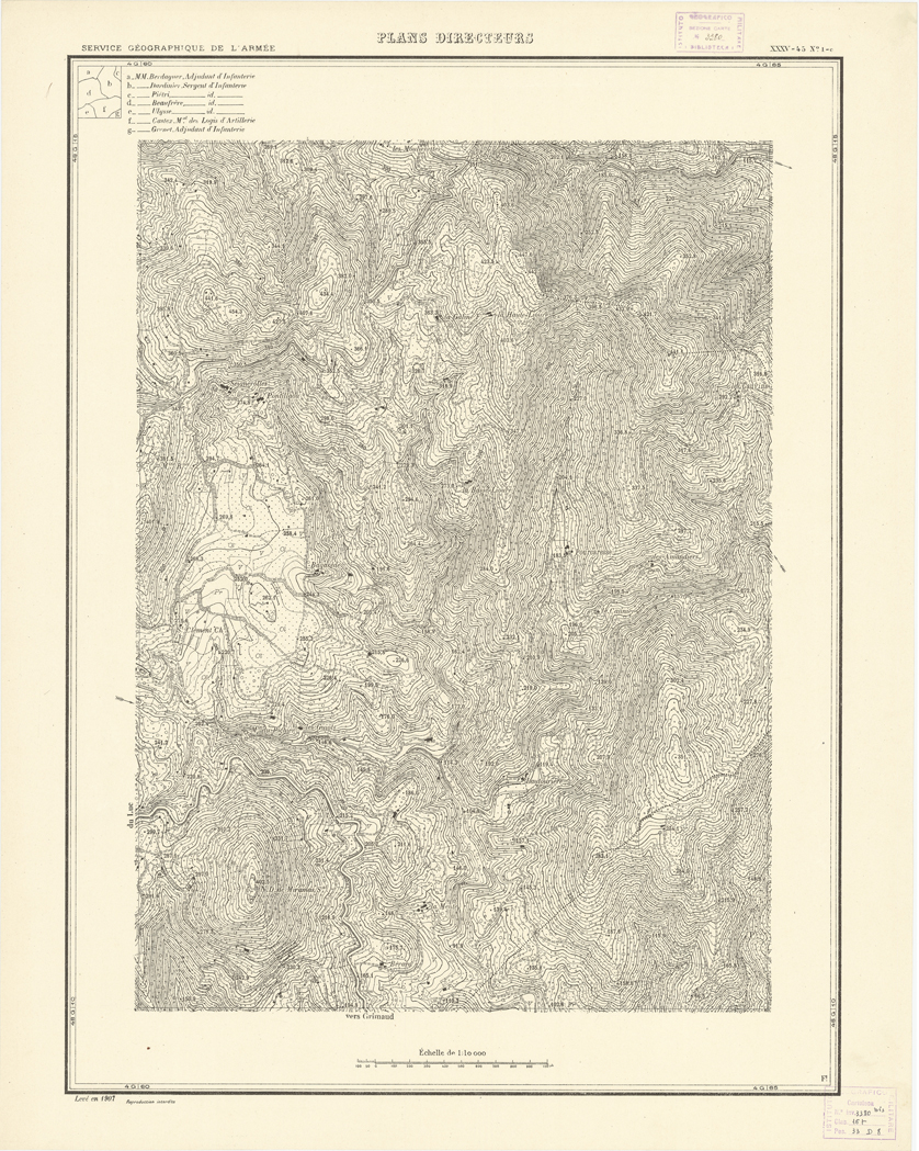 (N:20759) PLANS DIRECTEURS - XXXV 45 N1c (B0017240) Carte e stampe antiche: riproduzione a colori su carta (formato A1)